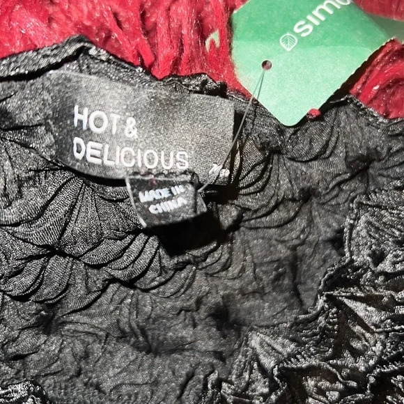 Simmons Black hot & Delicious Waffle textured Bralette Sz M - Picture 6 of 15